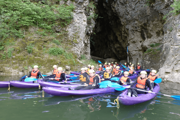 Kayaking through the Canyon Rio Novella