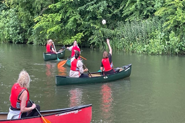 Canoeing on the Chesterfield Canal