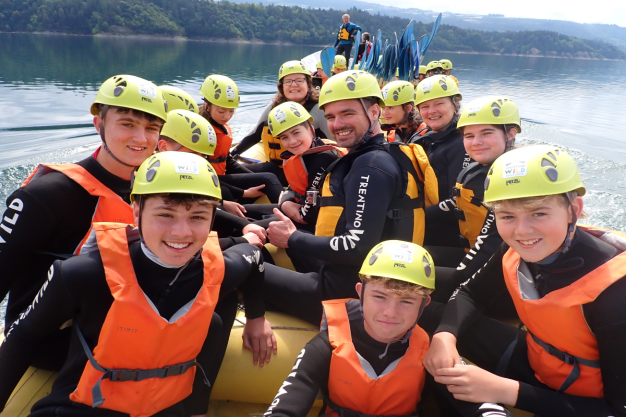 White water rafting on the Noce River