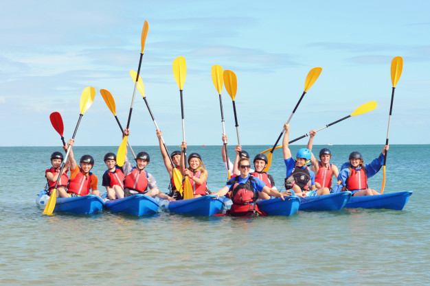 Coastal kayaking trip